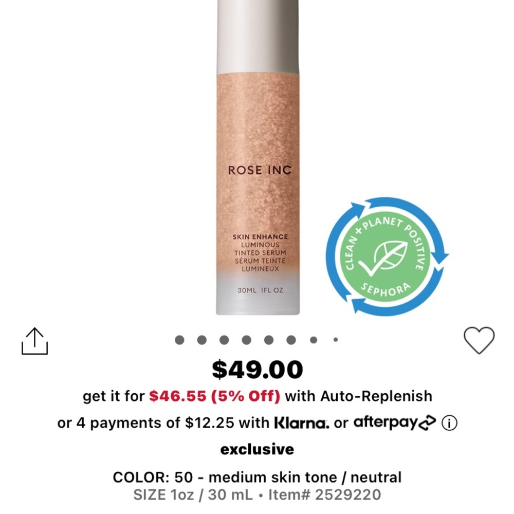 Rose Inc Skin Enhance Luminous Tinted Serum